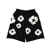 Denim Tears The Cotton Wreath Shorts - Black