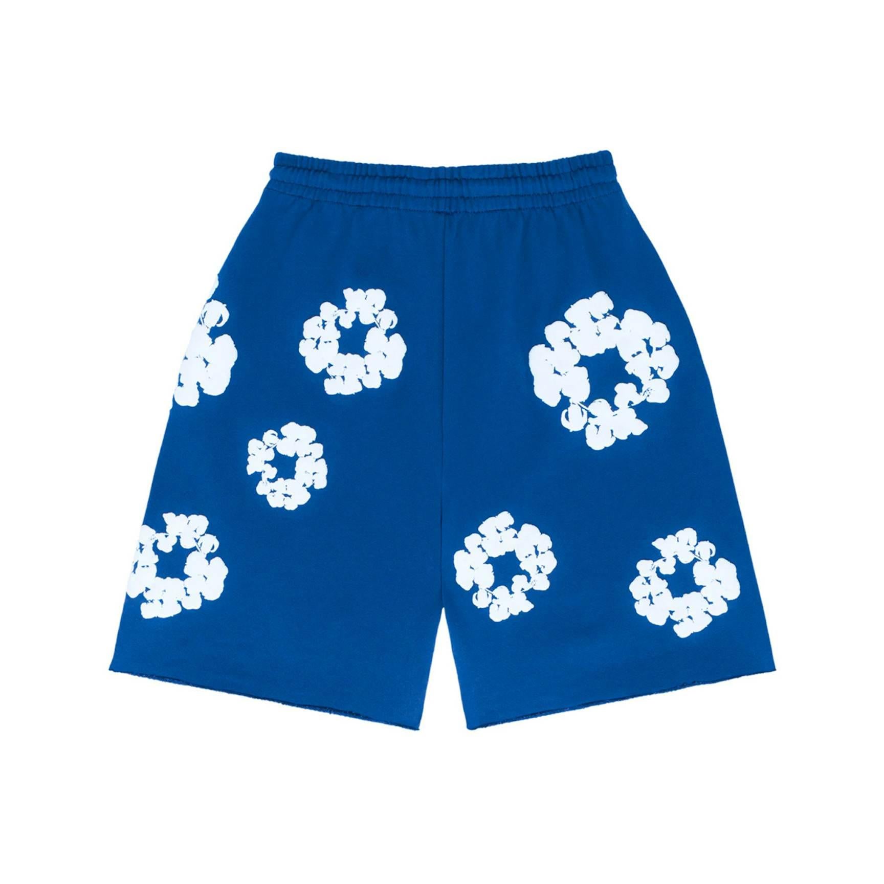 Denim Tears The Cotton Wreath ShortsRoyal Blue