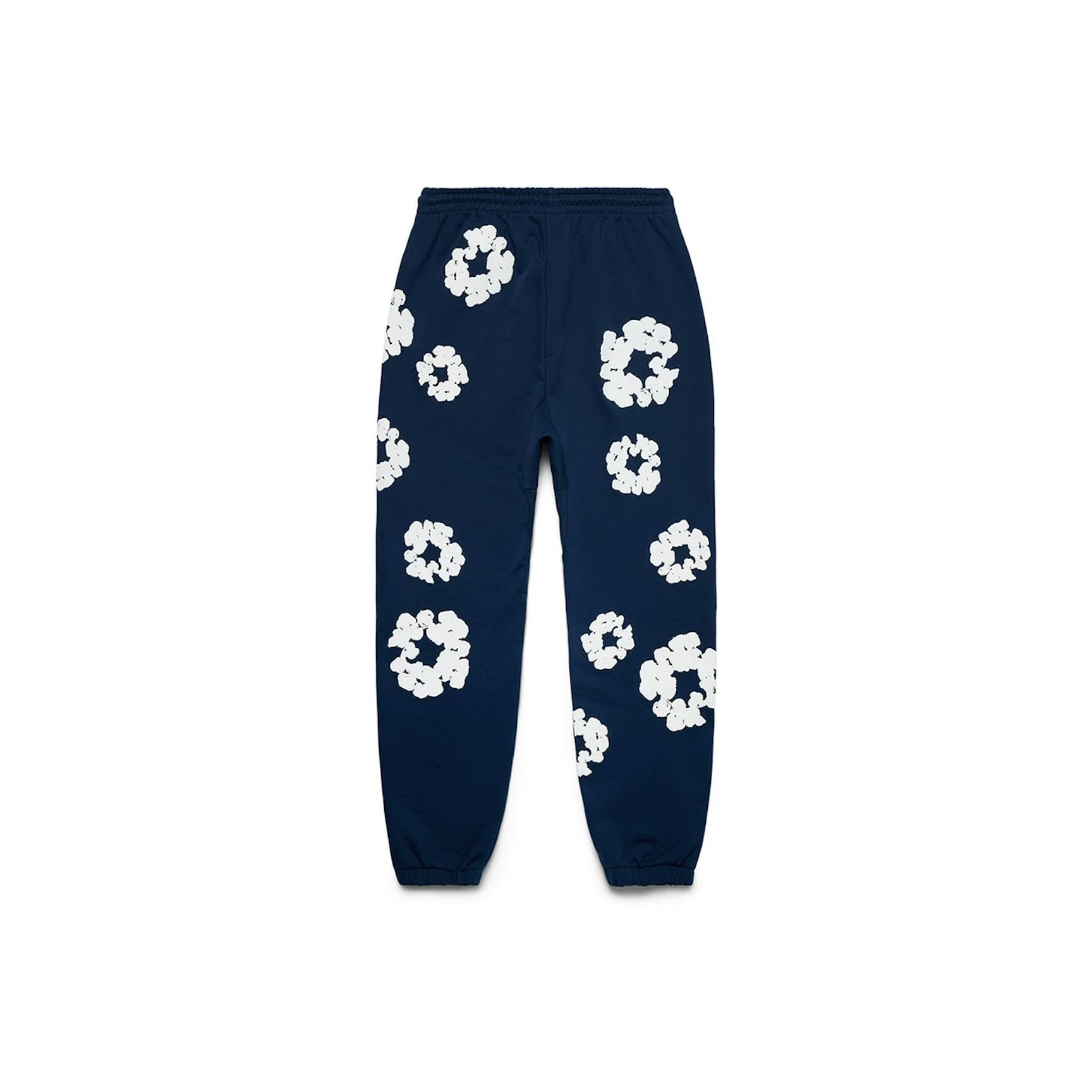 Denim Tears The Cotton Wreath Sweatpants - Navy