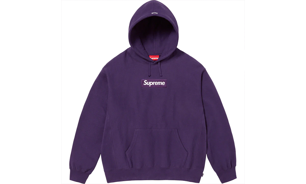 Supreme Box Logo Hoodie - Dark Purple